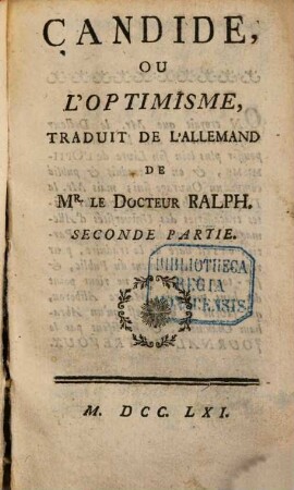 Candide : 2. partie