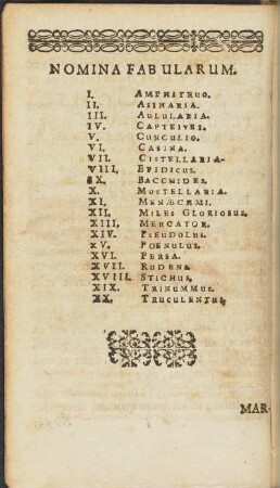 Nomina Fabularum