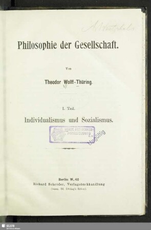 1: Individualismus und Sozialismus