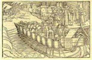 Von erwünschter Landung des Schiffs (Illustration aus Ritter Pontus)