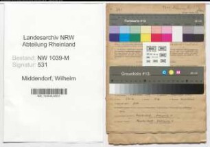 Entnazifizierung Wilhelm Middendorf , geb. 04.11.1900 (Bahnbeamter)