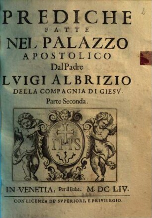 Prediche Fatte Nel Palazzo Apostolico, 2