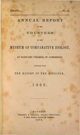 Annual report. 1868