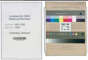 Entnazifizierung Heinrich Overberg , geb. 09.09.1885 (Fabrikant)