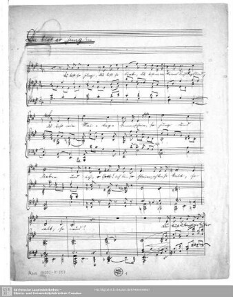 Du bist so jung - Mus.11302-K-507 : Sopran, pf - A; RMWV 313