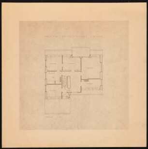 Wohnhaus Fritz Steinert, Krefeld: Grundriss OG 1:50 (von Inv.Nr. 4946)