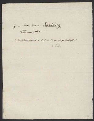 Briefe an Friedrich Nicolai : 03.07.1766-05.12.1780