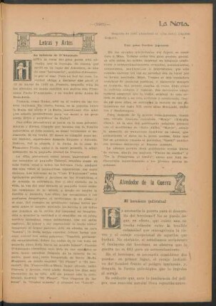 Letras y artes