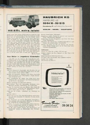 Neue Bücher in Langenhorns Bücherhallen