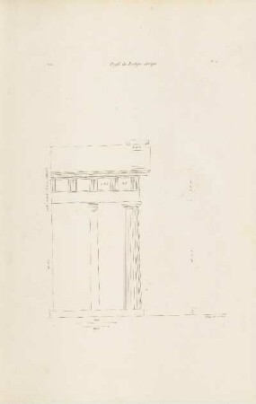 Abb.: Pl. 91 Profil du Portique dorique.