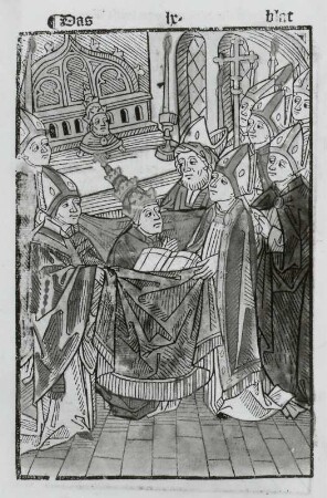 Weihe Papst Martin V., Blatt 60r