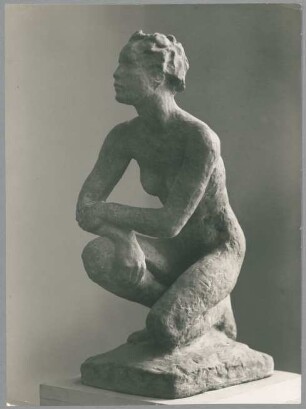 Entwurf Kauernde, 1925/27, Stucco