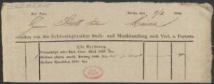 Lieferscheine für Verlagswerke