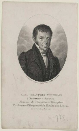 Bildnis des Abel François Villemain