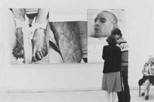 Auf einer Kunstausstellung