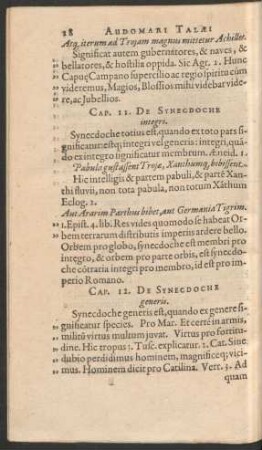 Cap. 12. De Synecdoche generis.
