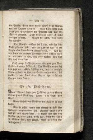 Strafe. Züchtigung.