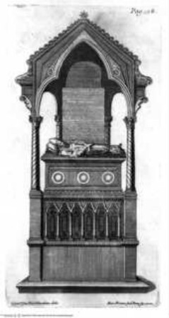 Istoria della citta di Viterbo - Tav. p. 158: S. Francesco, Tomba di Clemente IV
