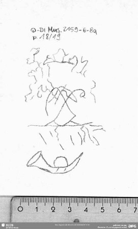 W-Dl-619 Monogramm (gekrönt) + Posthorn