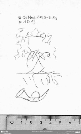 W-Dl-619 Monogramm (gekrönt) + Posthorn