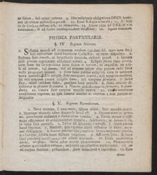 Physica Particularis