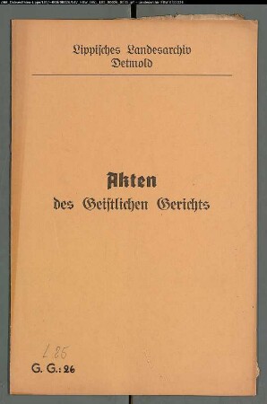 Kästing Heißenberg auf der Pivitsheide gegen seine Ehefrau Anna Catharina Kayser, wegen der Ehescheidung
