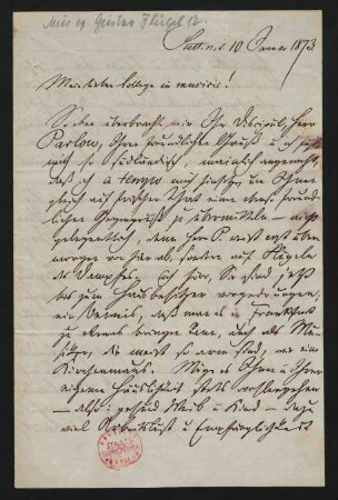 Brief an Heinrich Henkel : 10.01.1873