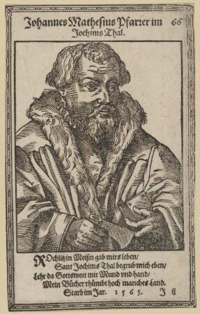 Bildnis des Johannes Mathesius
