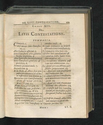 Caput XIII. De Litis Contestatione.