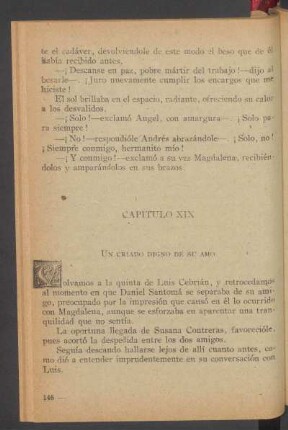 Capítulo XIX - Un criado digno de su amo