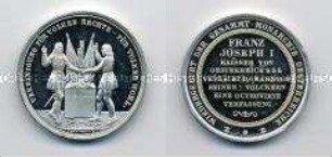 Deutschland, Medaille "Österreichische Verfassungs-Denkmünze zur Feier der Wiedergeburt eines einheitlichen Österreichs am 4. März 1849"