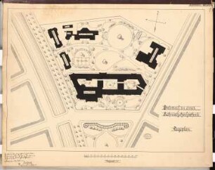 Technische Hochschule Schinkelwettbewerb 1900: Lageplan 1:750