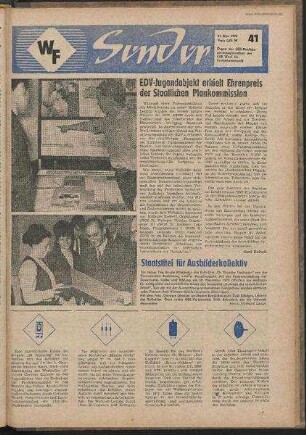 Betriebszeitung 'WF-Sender', Nr.41/1970 (27. November 1970)