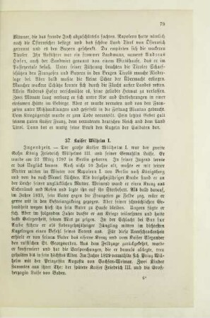 37. Kaiser Wilhelm I.