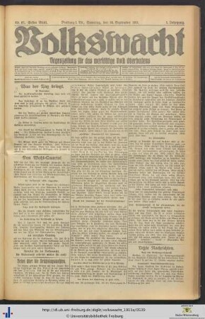 16.09.1911 (Erstes Blatt)