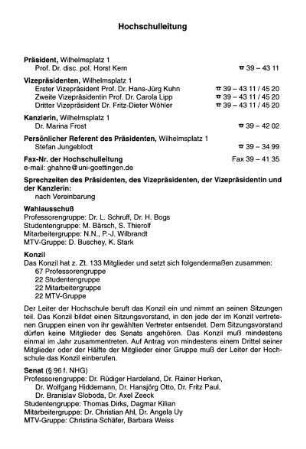 Hochschulleitung