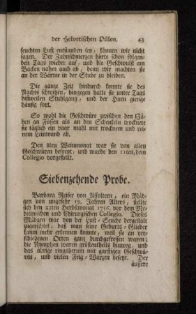 Siebenzehende Probe.