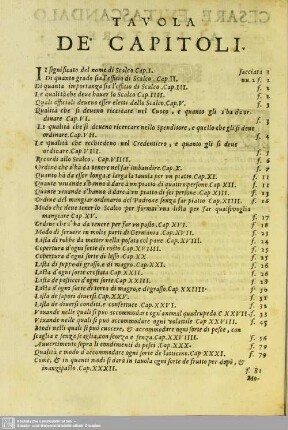 Tavola de capitoli