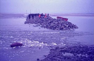 Reparatur Leitdamm Außenweser
