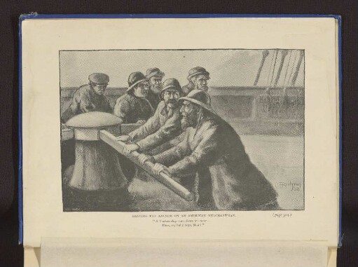 HEAVING THE ANCHOR ON AN AMERICAN MARCHANTMAN