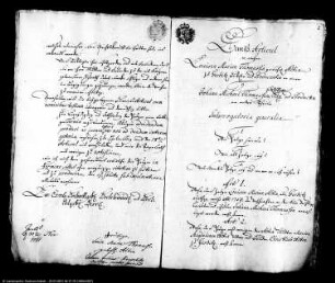 Klagesache von Louise Marie Thomas geborene Alt gegen ihren Ehemann, den Schuhmacher zu Kleinmühlingen, Johann Michael Thomas
