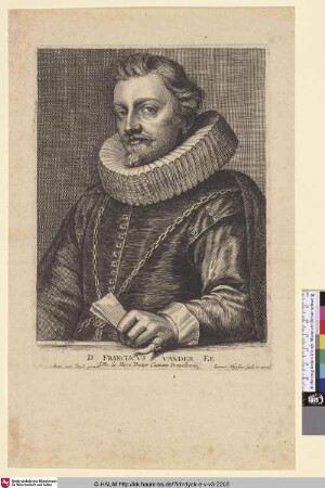 Franciscus vander EE [Porträt des Brüsseler Bürgermeisters Frans van der Ee; Francois van der Ee; Portret van Franciscus van der Ee]