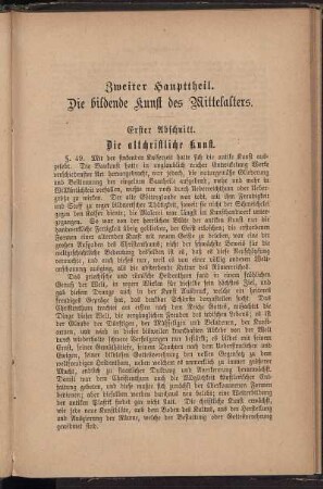 Erster Abschnitt. Die altchristliche Kunst.