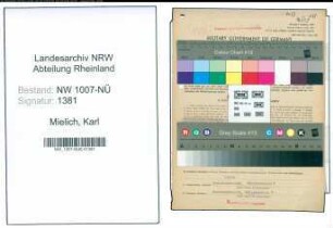 Entnazifizierung Karl Mielich , geb. 10.01.1886 (Beamter)