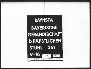 Die Ausstellung amtlicher Empfehlungen für Papstaudienzen sowie des bei denselben zu beobachtende Zeremoniell.
