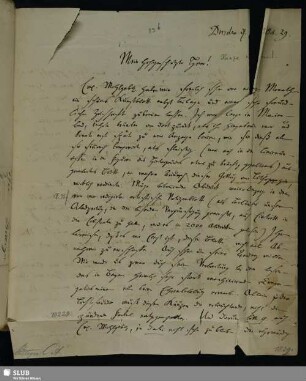 Nr. 83b. Böttiger an Kunze, Christian Gottlob