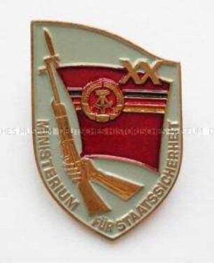 Erinnerungsabzeichen "20 Jahre Ministerium für Staatssicherheit der DDR"