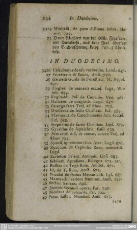 [Libri] In Duodecimo