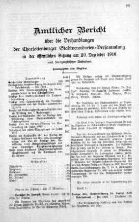 20. Dezember 1916