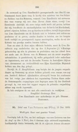 95. Brief van Van Polanen aan D'Ozy, 15 Dec. 1809